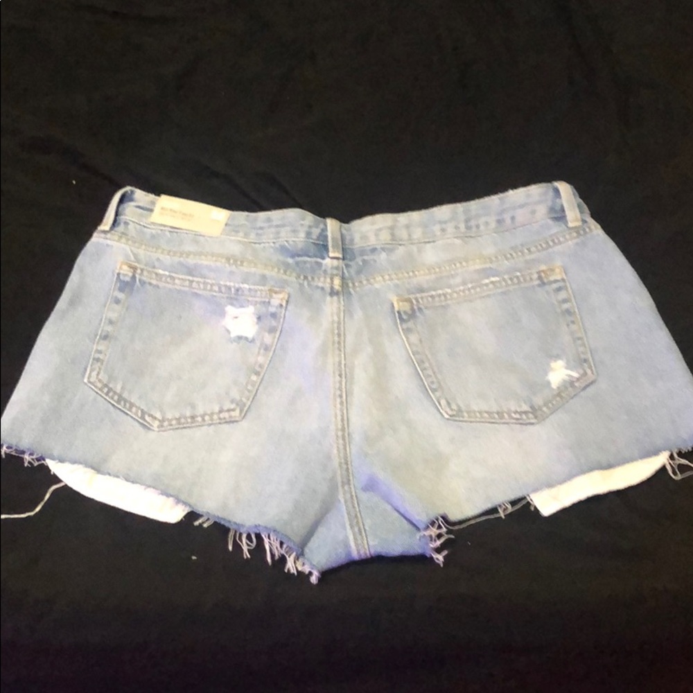 Denim mid rise shorts - never worn!!